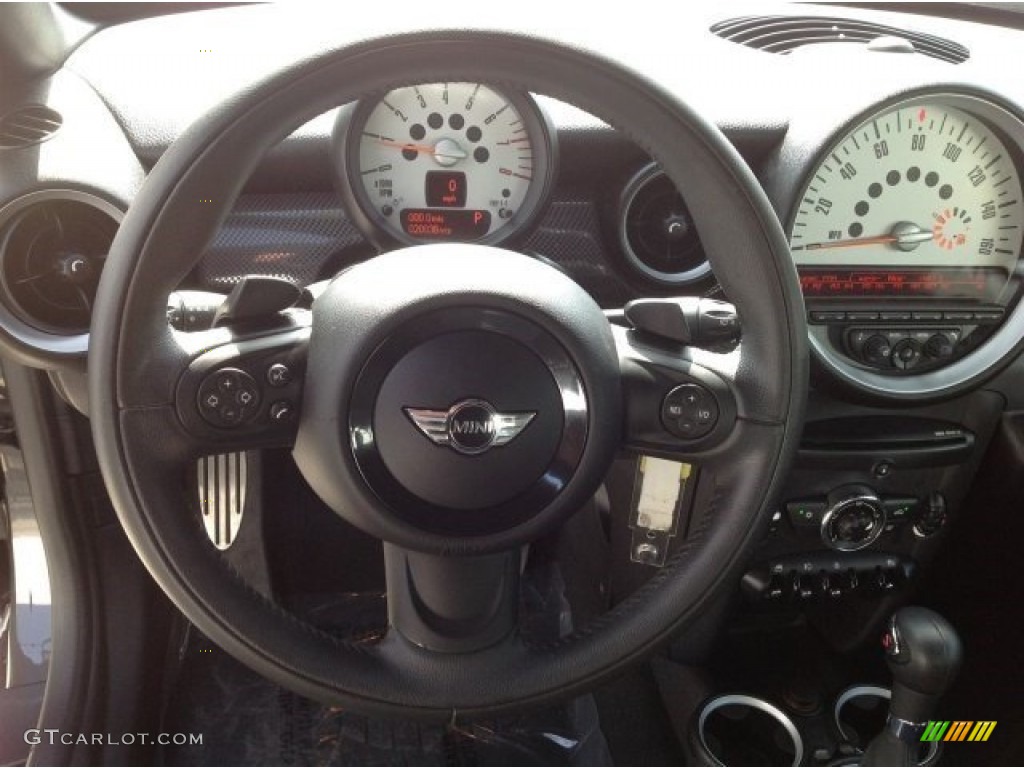 2012 Cooper S Coupe - Eclipse Gray Metallic / Carbon Black photo #25