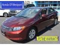 Crimson Pearl - Civic LX Sedan Photo No. 1