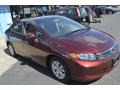 Crimson Pearl - Civic LX Sedan Photo No. 3