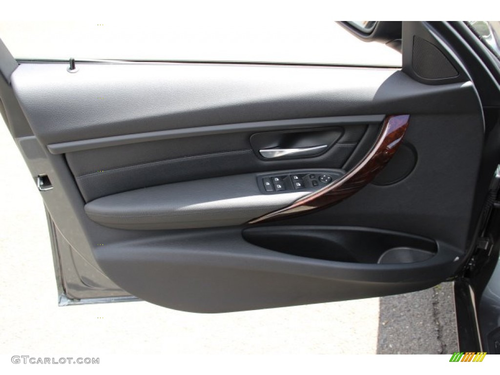 2014 BMW 3 Series 328i xDrive Sedan Black Door Panel Photo #94237535