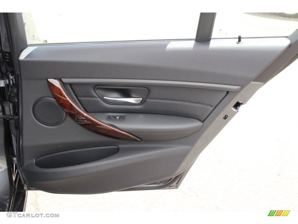 2014 BMW 3 Series 328i xDrive Sedan Black Door Panel Photo #94237835