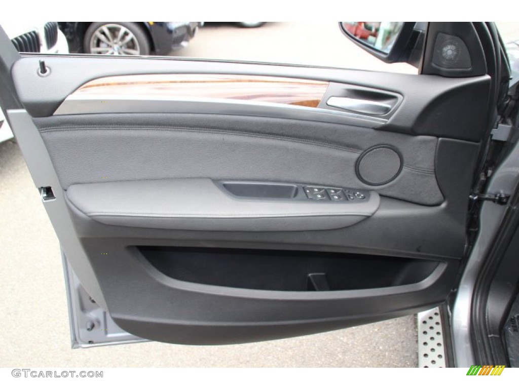 2014 BMW X6 xDrive35i Black Door Panel Photo #94238267