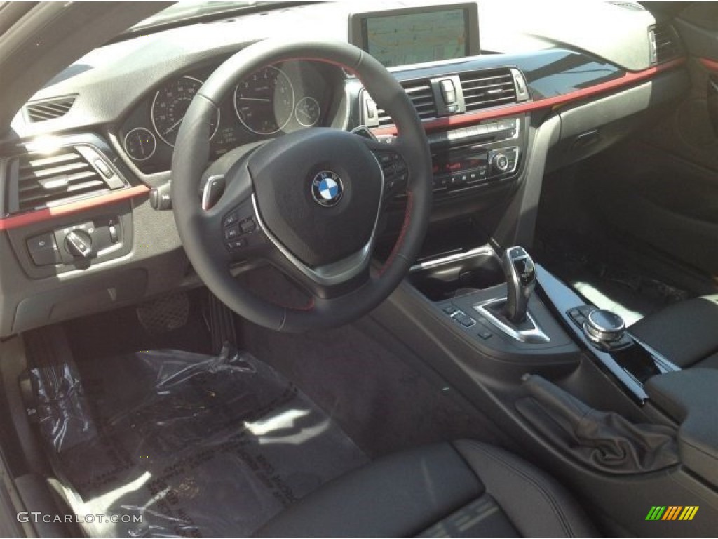 Black Interior 2014 BMW 4 Series 428i Coupe Photo #94238348