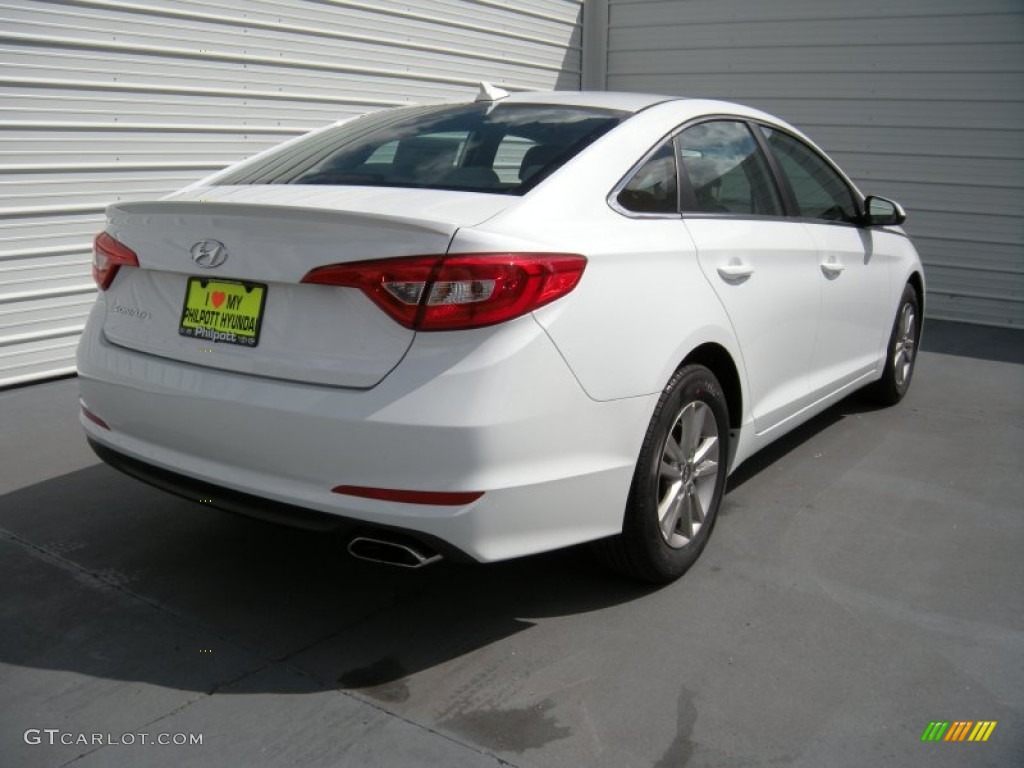 2015 Sonata SE - Quartz White Pearl / Gray photo #4