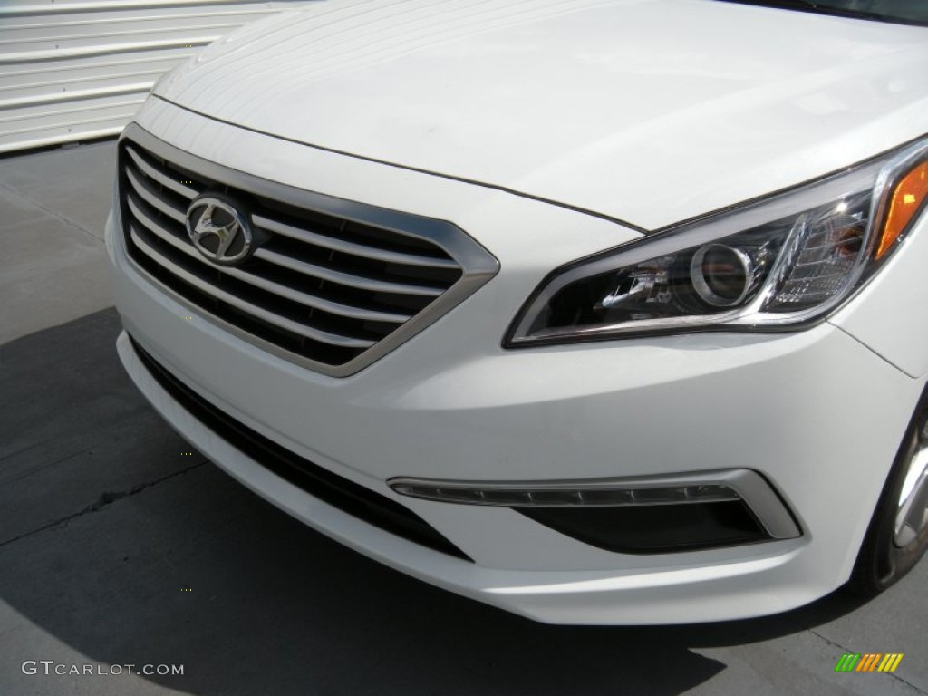 2015 Sonata SE - Quartz White Pearl / Gray photo #10