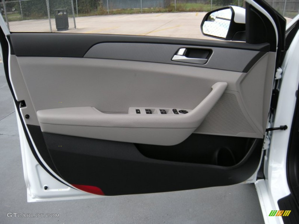 2015 Hyundai Sonata SE Gray Door Panel Photo #94243220
