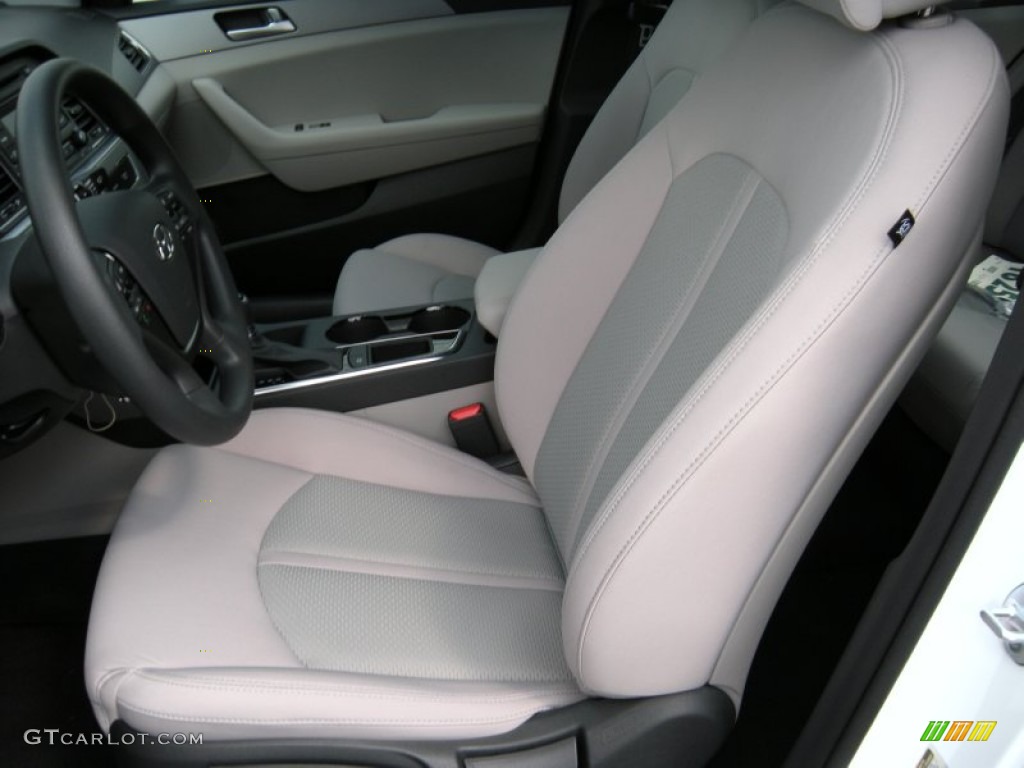 2015 Sonata SE - Quartz White Pearl / Gray photo #22