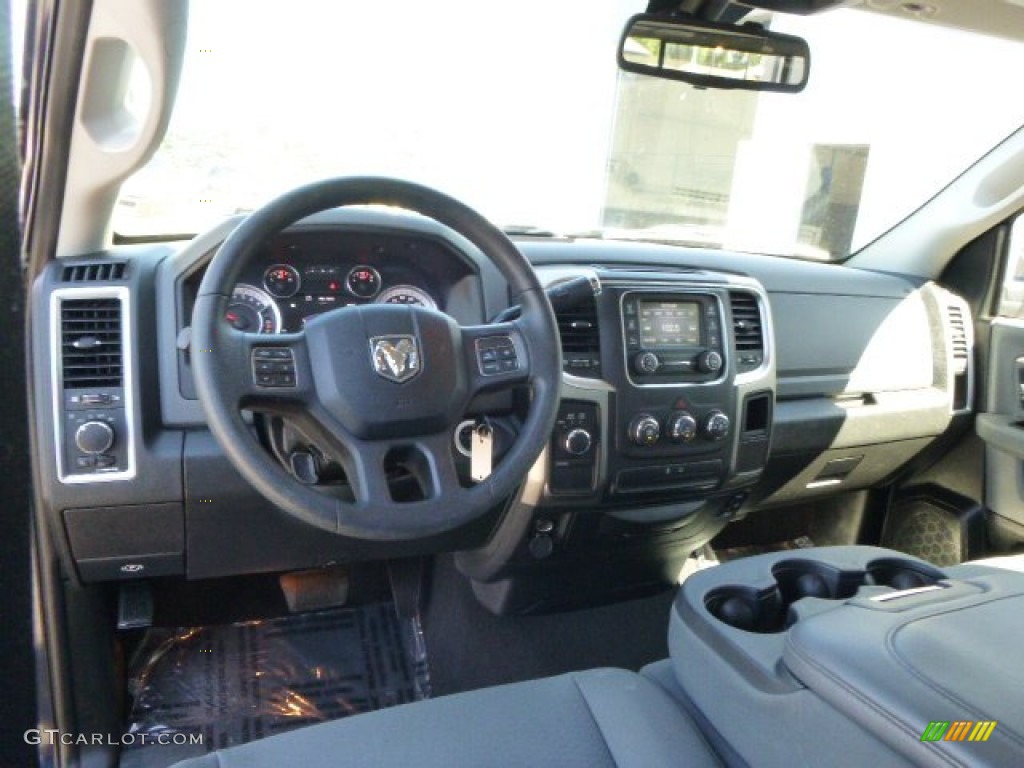 2013 1500 SLT Quad Cab 4x4 - True Blue Pearl / Black/Diesel Gray photo #15