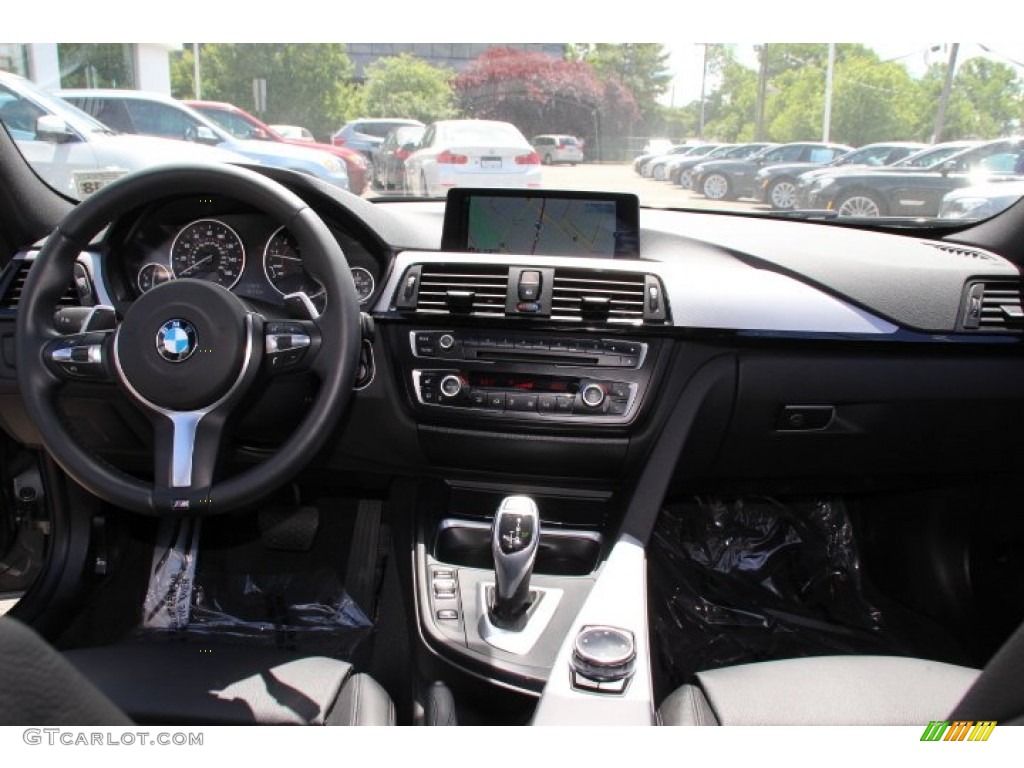 2014 BMW 3 Series 335i xDrive Sedan Black Dashboard Photo #94243625