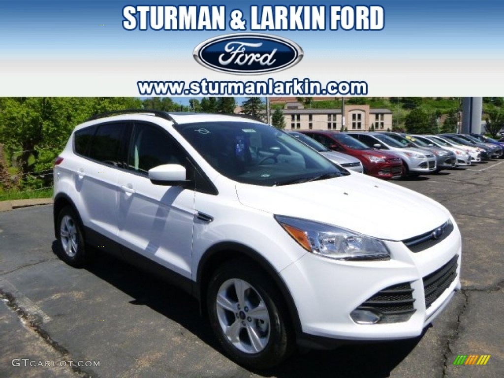 2014 Escape SE 2.0L EcoBoost 4WD - Oxford White / Charcoal Black photo #1