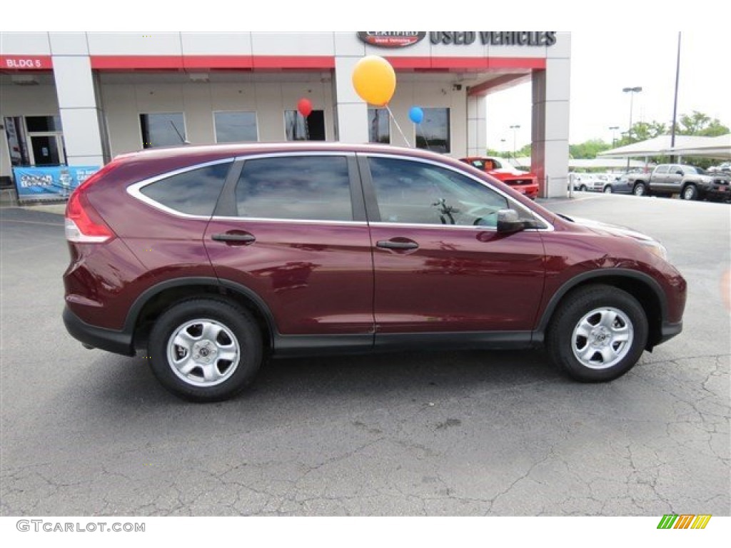 2012 CR-V LX - Basque Red Pearl II / Black photo #8