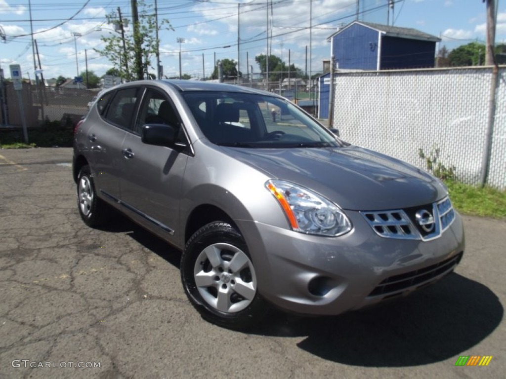 2011 Rogue SV - Frosted Steel Metallic / Black photo #2