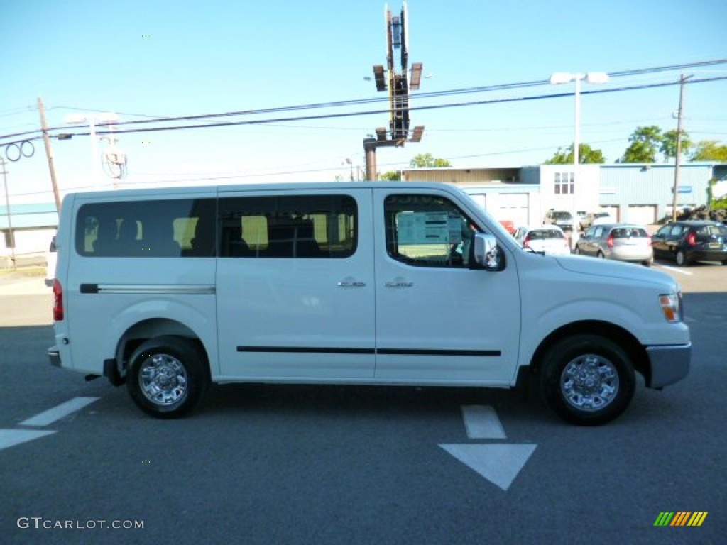 Glacier White 2014 Nissan NV 3500 HD SV High Roof Passenger Exterior Photo #94249529