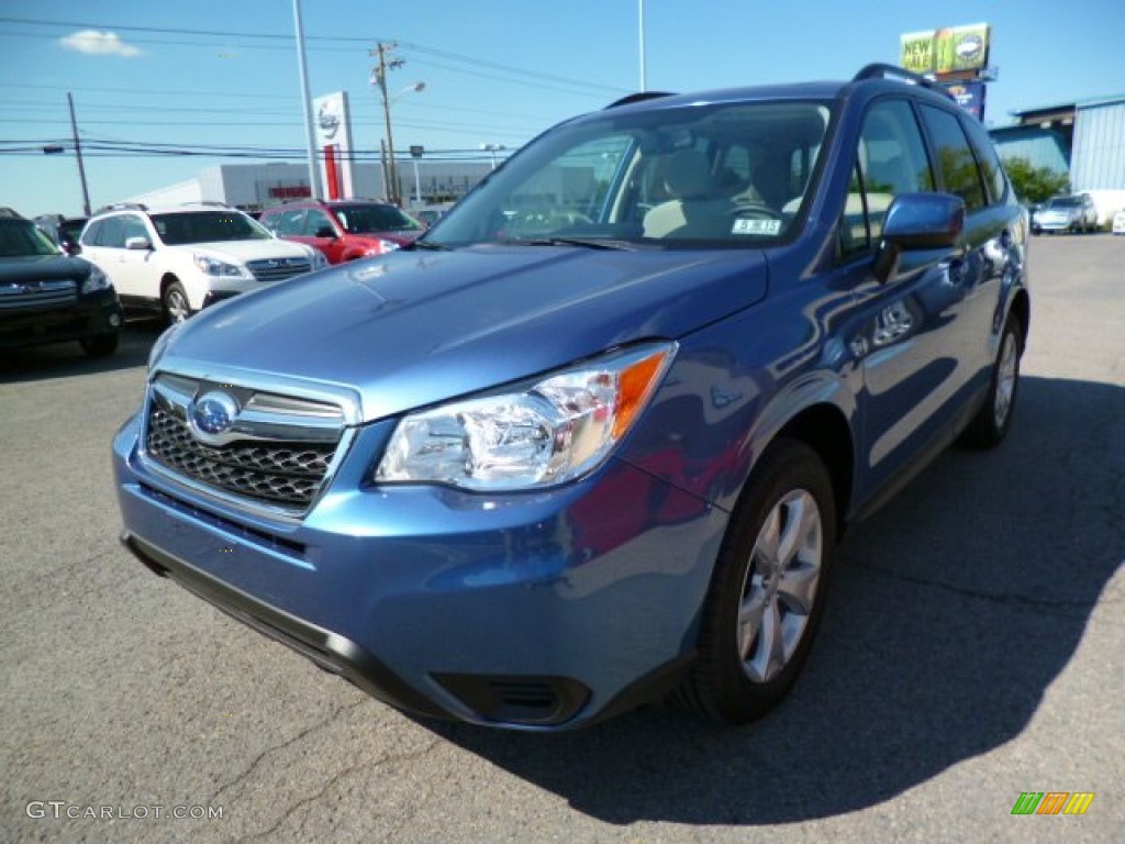 Quartz Blue Pearl 2015 Subaru Forester 2.5i Premium Exterior Photo #94250327