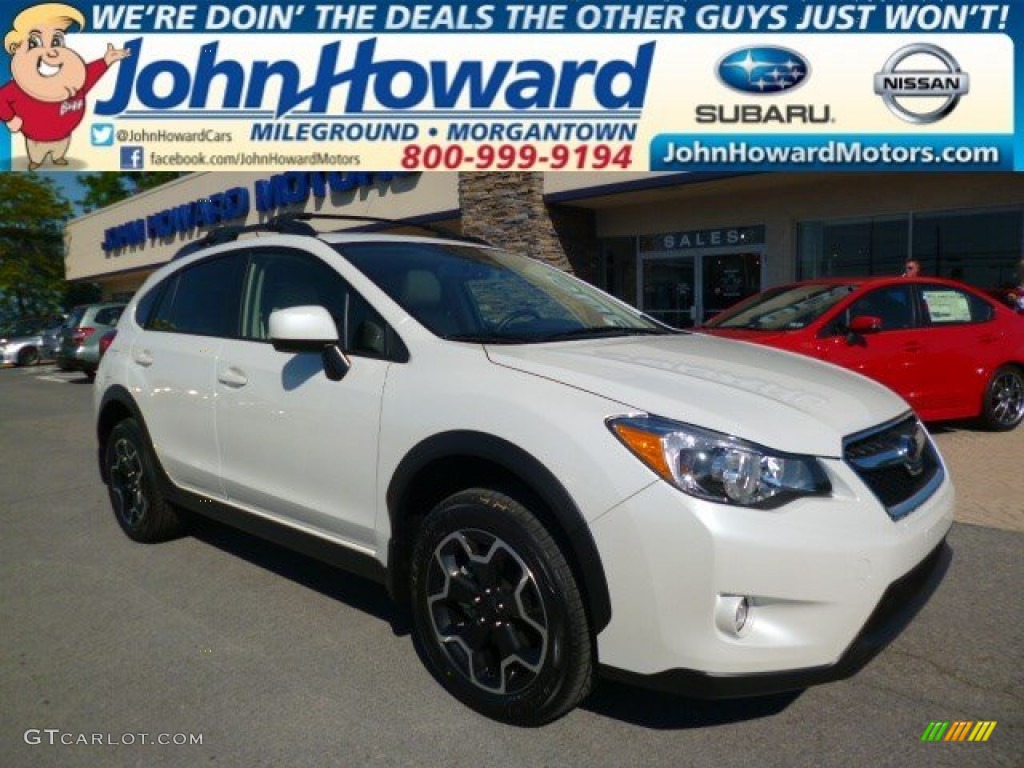 2014 XV Crosstrek 2.0i Premium - Satin White Pearl / Ivory photo #1