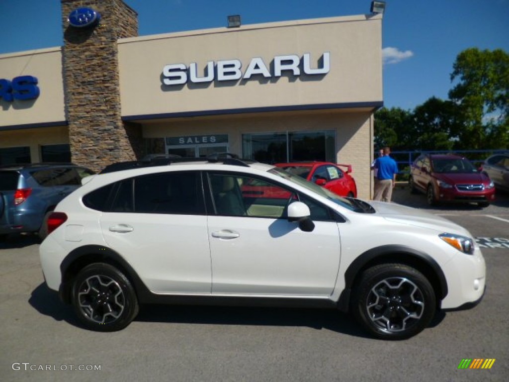 2014 XV Crosstrek 2.0i Premium - Satin White Pearl / Ivory photo #7