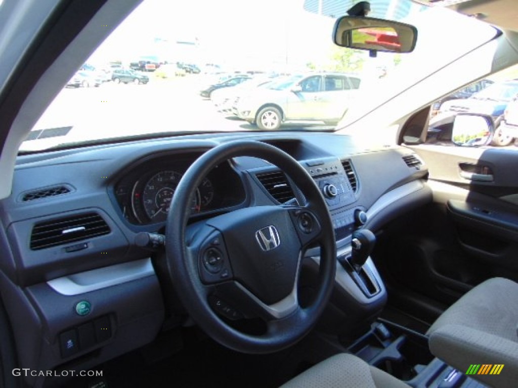 2012 CR-V EX 4WD - White Diamond Pearl / Beige photo #12