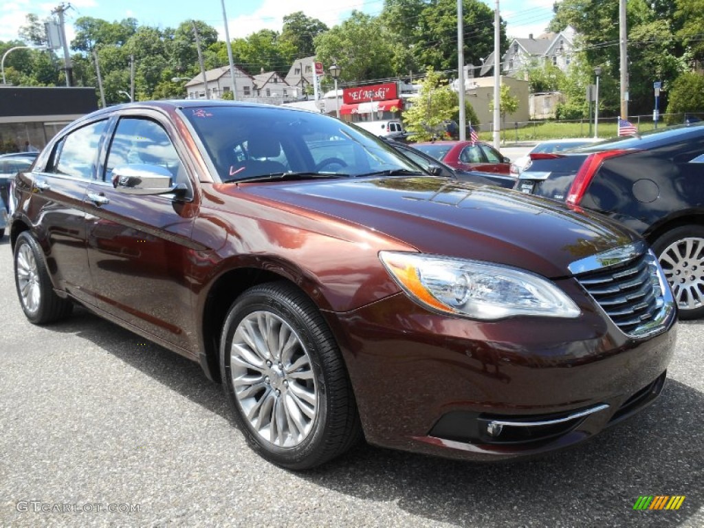 2012 200 Limited Sedan - Deep Auburn Pearl / Black/Light Frost photo #1