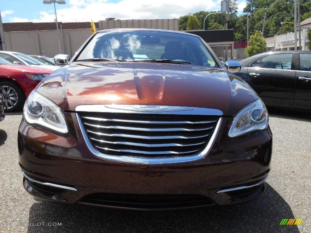 2012 200 Limited Sedan - Deep Auburn Pearl / Black/Light Frost photo #2