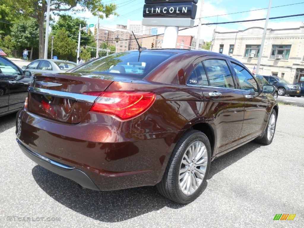 2012 200 Limited Sedan - Deep Auburn Pearl / Black/Light Frost photo #4