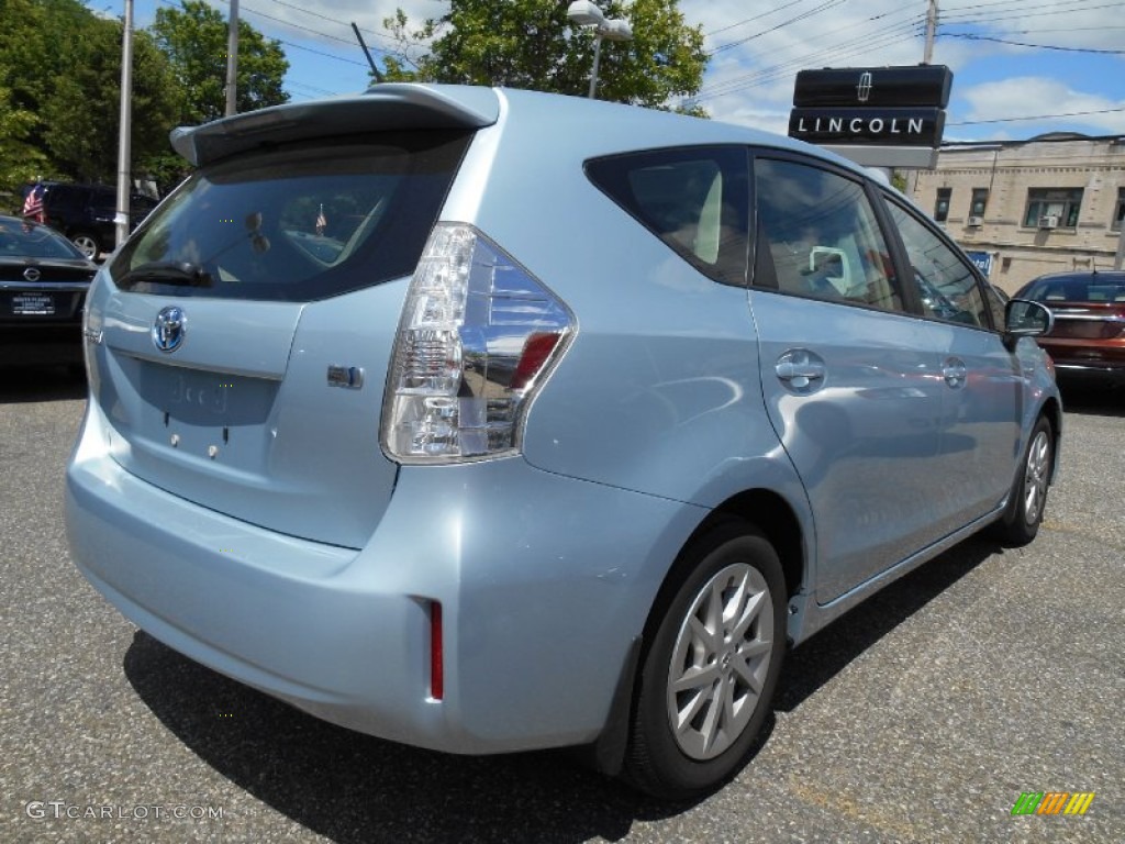 2012 Prius v Two Hybrid - Clear Sky Blue Metallic / Bisque photo #4