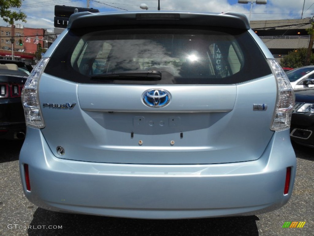 2012 Prius v Two Hybrid - Clear Sky Blue Metallic / Bisque photo #5