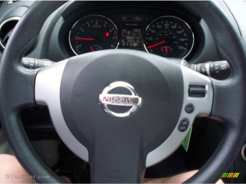 2011 Rogue S AWD - Cayenne Red / Black photo #30