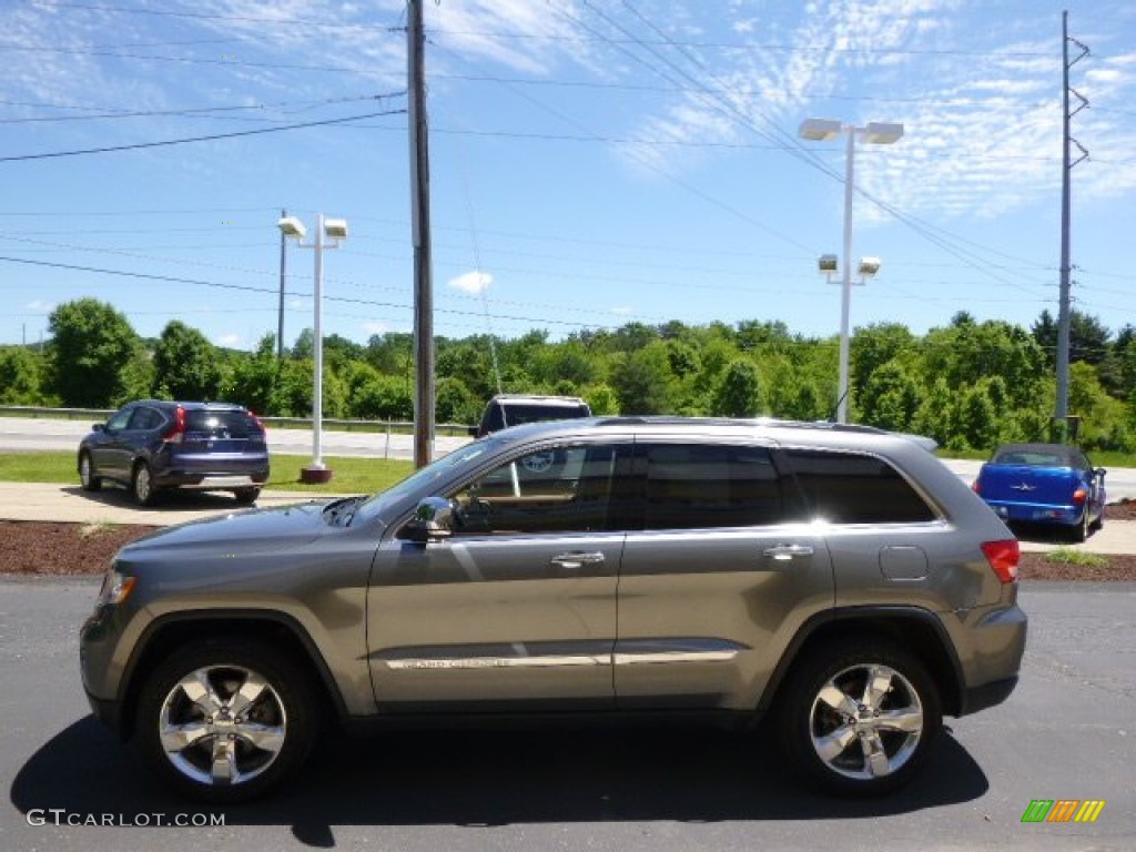 2011 Grand Cherokee Overland 4x4 - Mineral Gray Metallic / New Saddle/Black photo #5