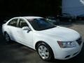 Powder White Pearl 2009 Hyundai Sonata GLS