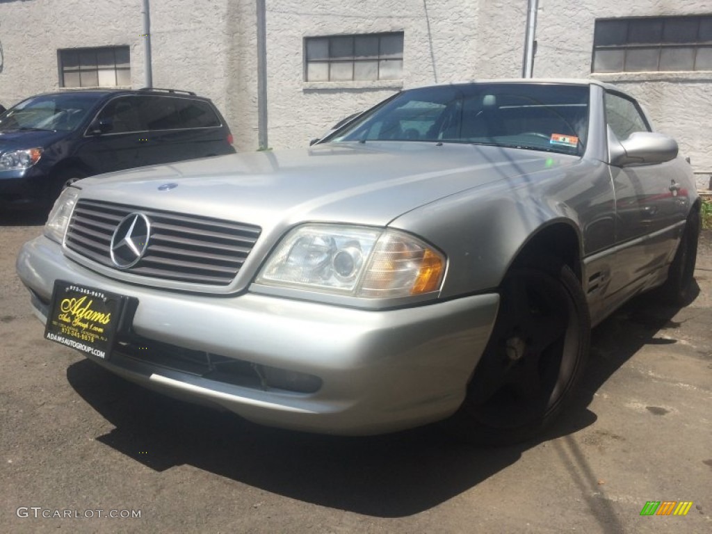 2000 SL 500 Roadster - Brilliant Silver Metallic / Ash photo #1