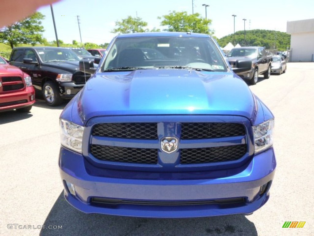 2014 1500 Express Regular Cab 4x4 - Blue Streak Pearl Coat / Black/Diesel Gray photo #3