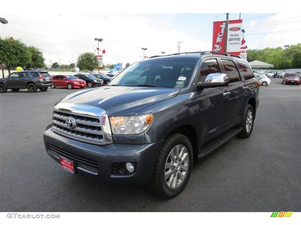2008 Sequoia Limited 4WD - Nautical Blue Metallic / Sand Beige photo #3