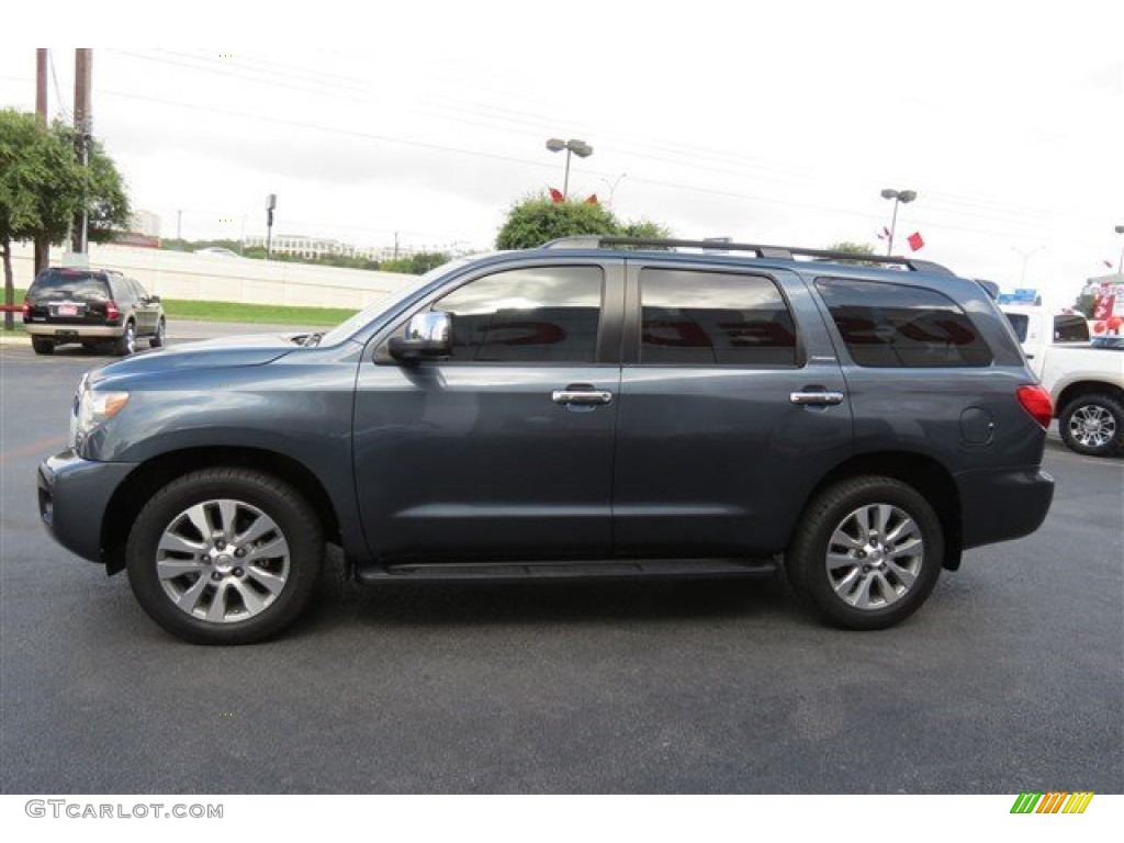 2008 Sequoia Limited 4WD - Nautical Blue Metallic / Sand Beige photo #4