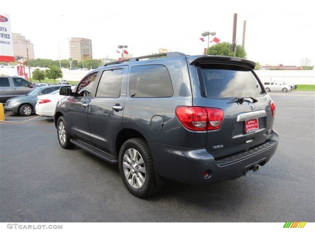 2008 Sequoia Limited 4WD - Nautical Blue Metallic / Sand Beige photo #5