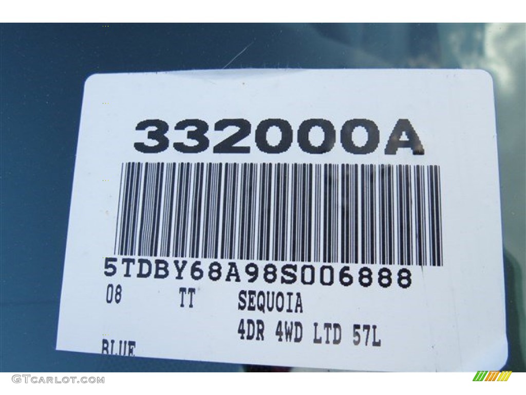 2008 Sequoia Limited 4WD - Nautical Blue Metallic / Sand Beige photo #21