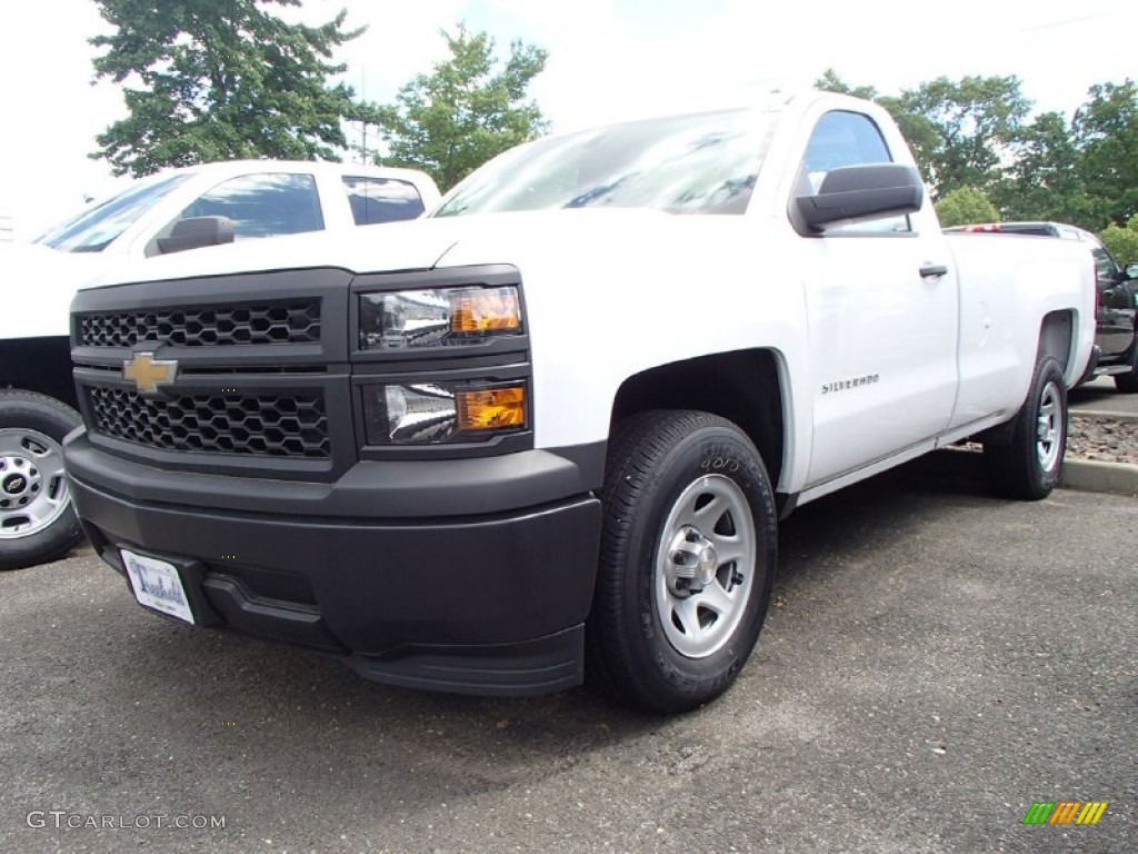 2014 Silverado 1500 WT Regular Cab - Summit White / Jet Black/Dark Ash photo #1