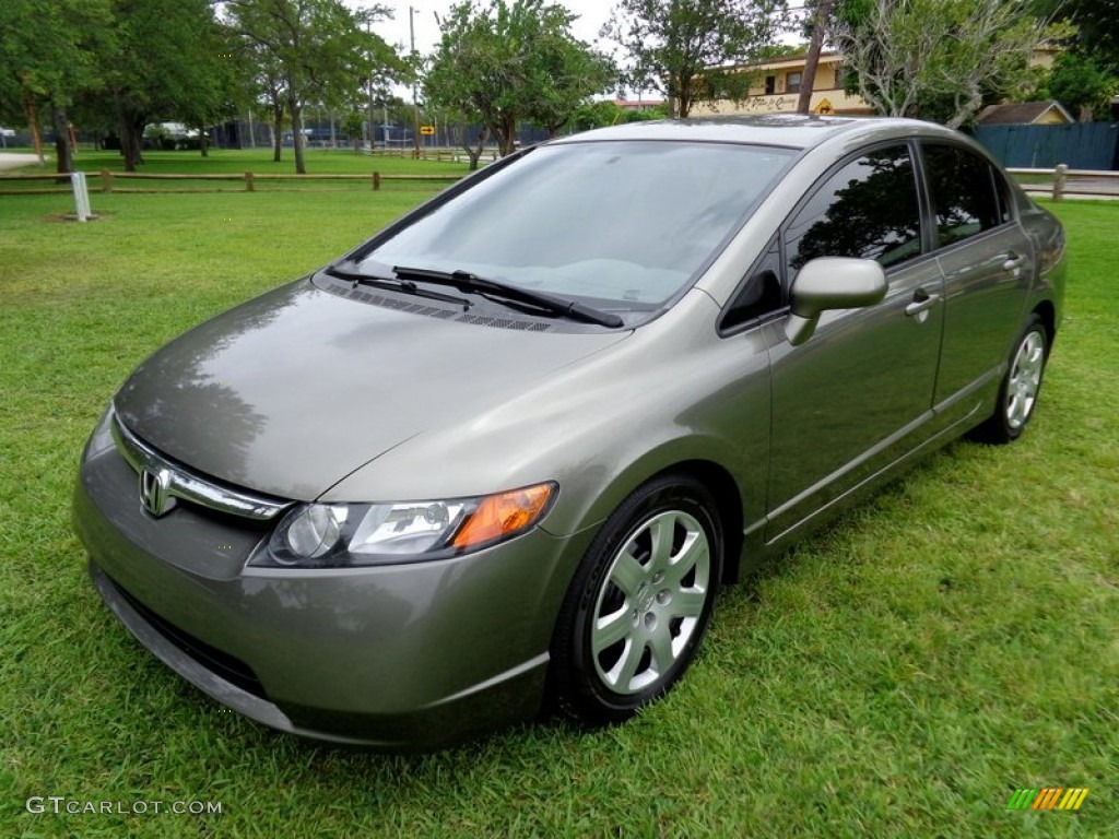 Galaxy Gray Metallic 2008 Honda Civic LX Sedan Exterior Photo #94265570