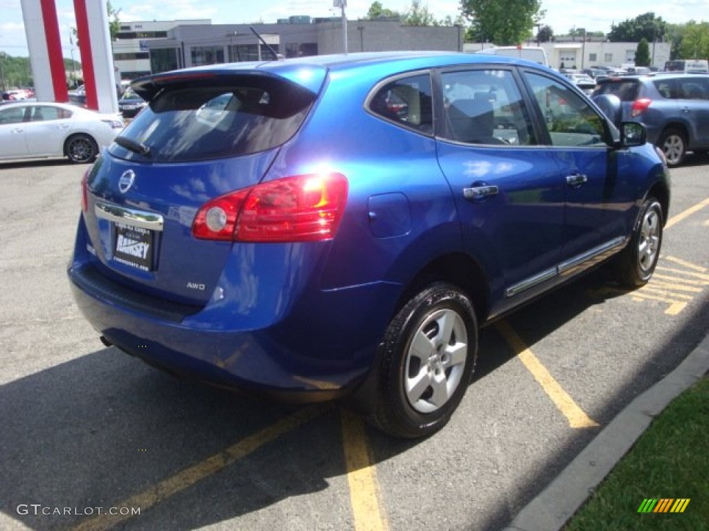 2011 Rogue S AWD - Indigo Blue Metallic / Black photo #5