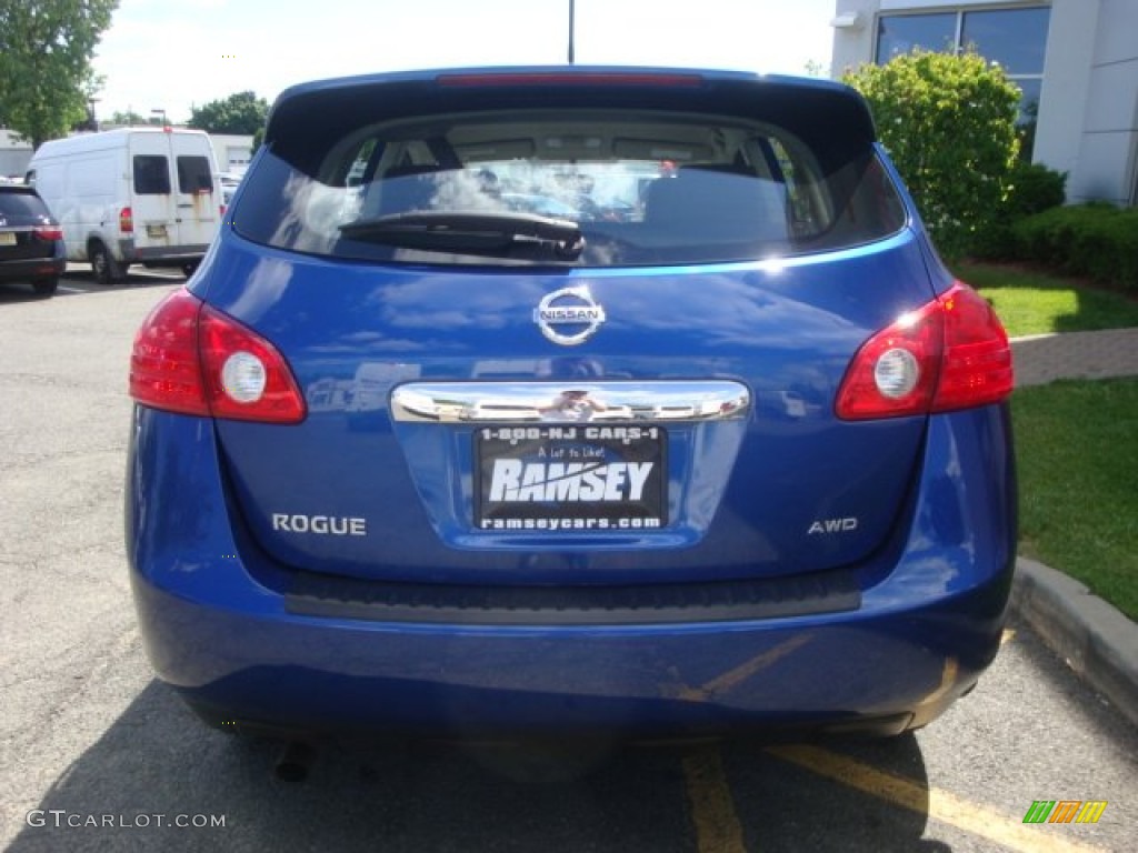 2011 Rogue S AWD - Indigo Blue Metallic / Black photo #6