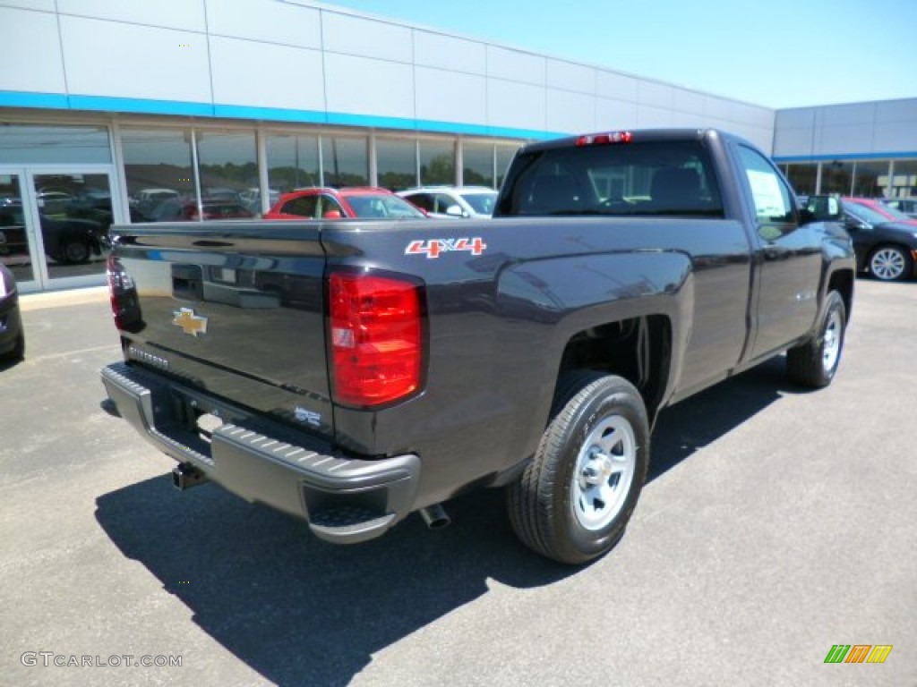 2014 Silverado 1500 WT Regular Cab 4x4 - Tungsten Metallic / Jet Black/Dark Ash photo #7