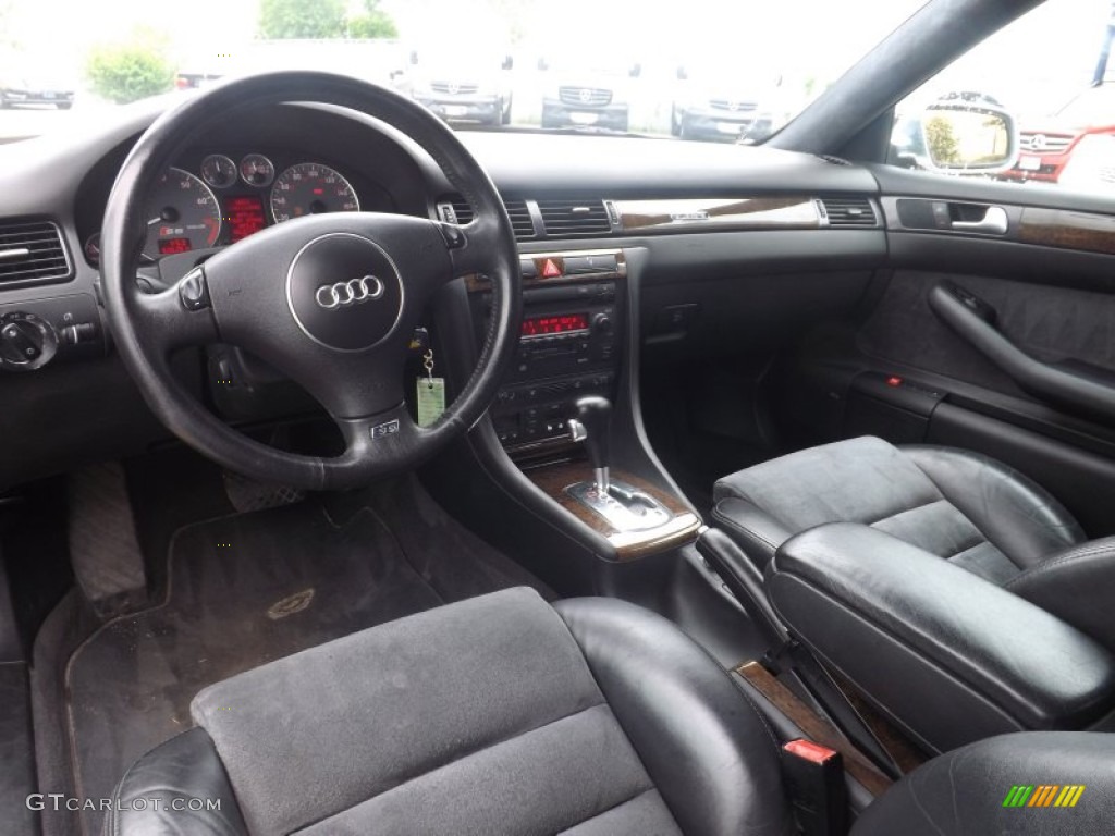 Ebony Interior 2002 Audi S6 4.2 quattro Avant Photo #94266569