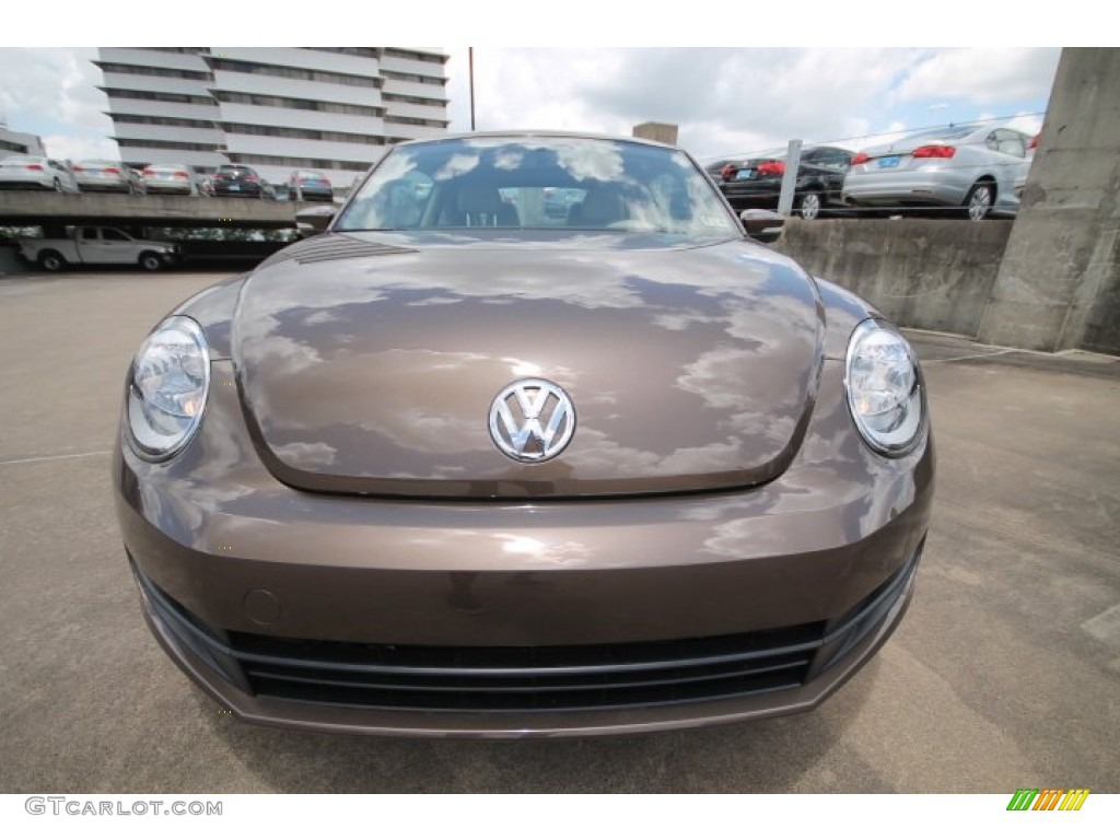 2014 Beetle 1.8T - Toffee Brown Metallic / Beige photo #1