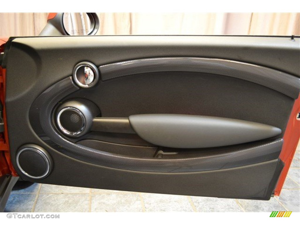 2014 Mini Cooper S Clubman Carbon Black Door Panel Photo #94269782