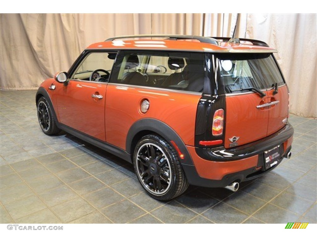 2014 Cooper S Clubman - Spice Orange Metallic / Carbon Black photo #22