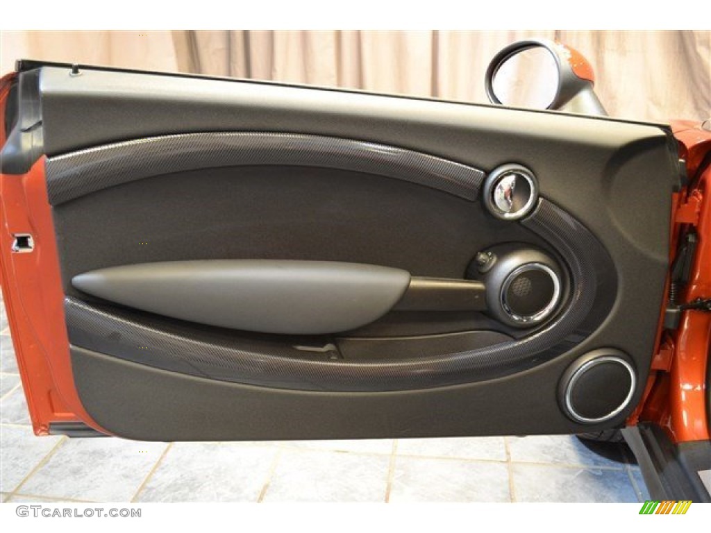 2014 Mini Cooper S Clubman Carbon Black Door Panel Photo #94270109