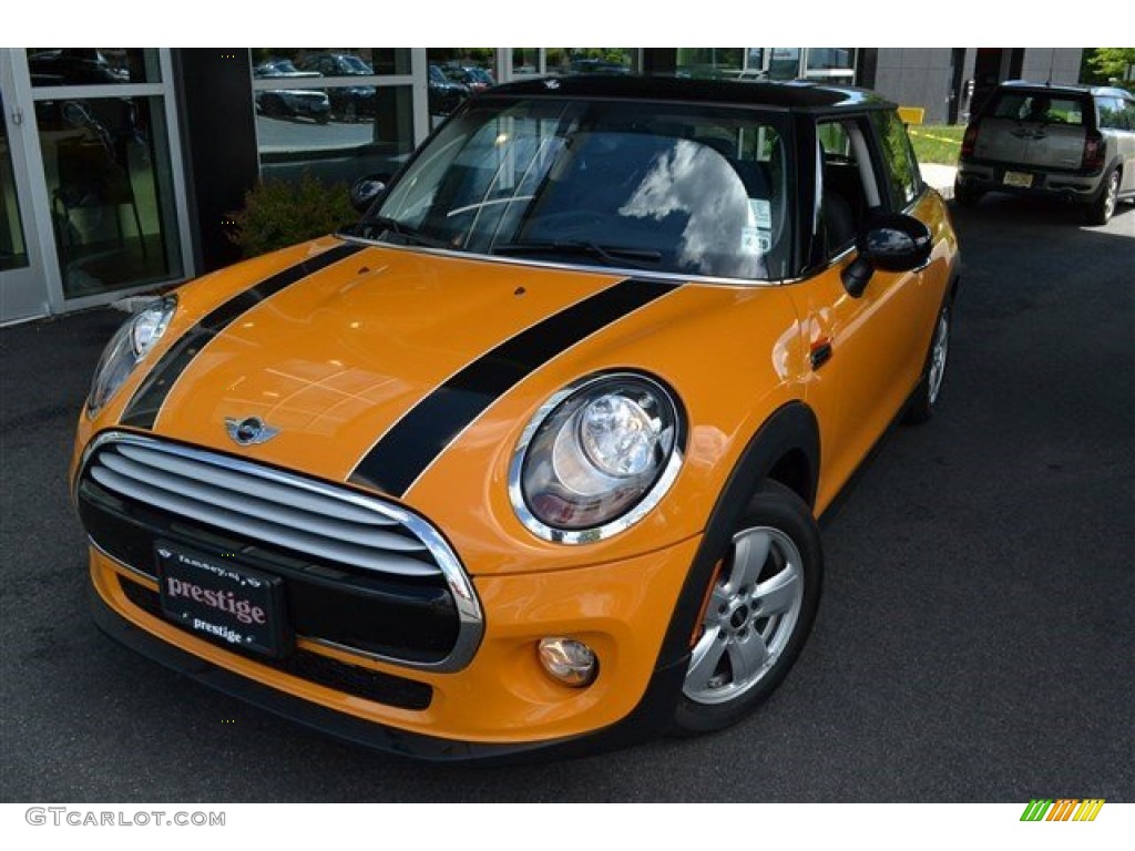 2014 Cooper Hardtop - Volcanic Orange / Carbon Black photo #1