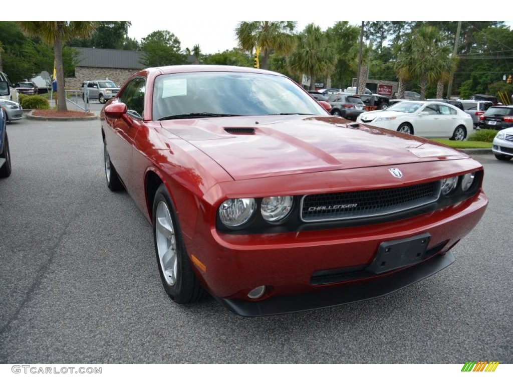 Inferno Red Crystal Pearl Coat 2009 Dodge Challenger SE Exterior Photo #94273253