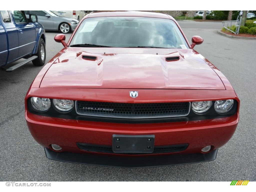 2009 Challenger SE - Inferno Red Crystal Pearl Coat / Dark Slate Gray photo #7