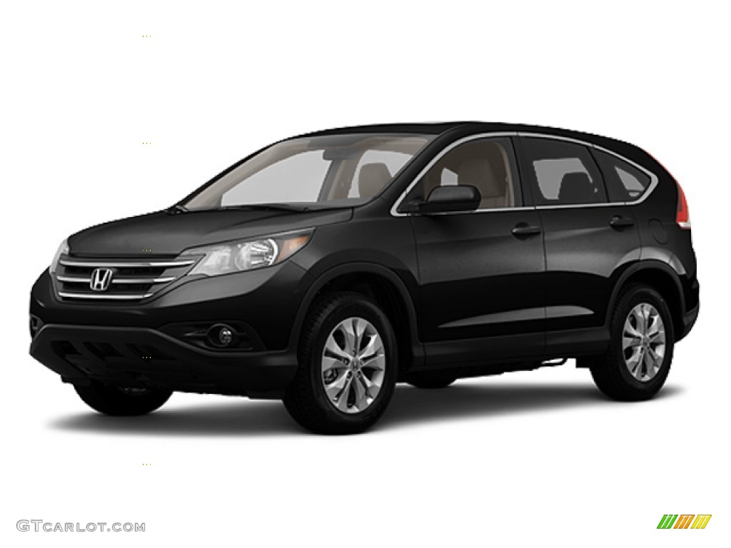 2014 CR-V EX - Crystal Black Pearl / Black photo #22