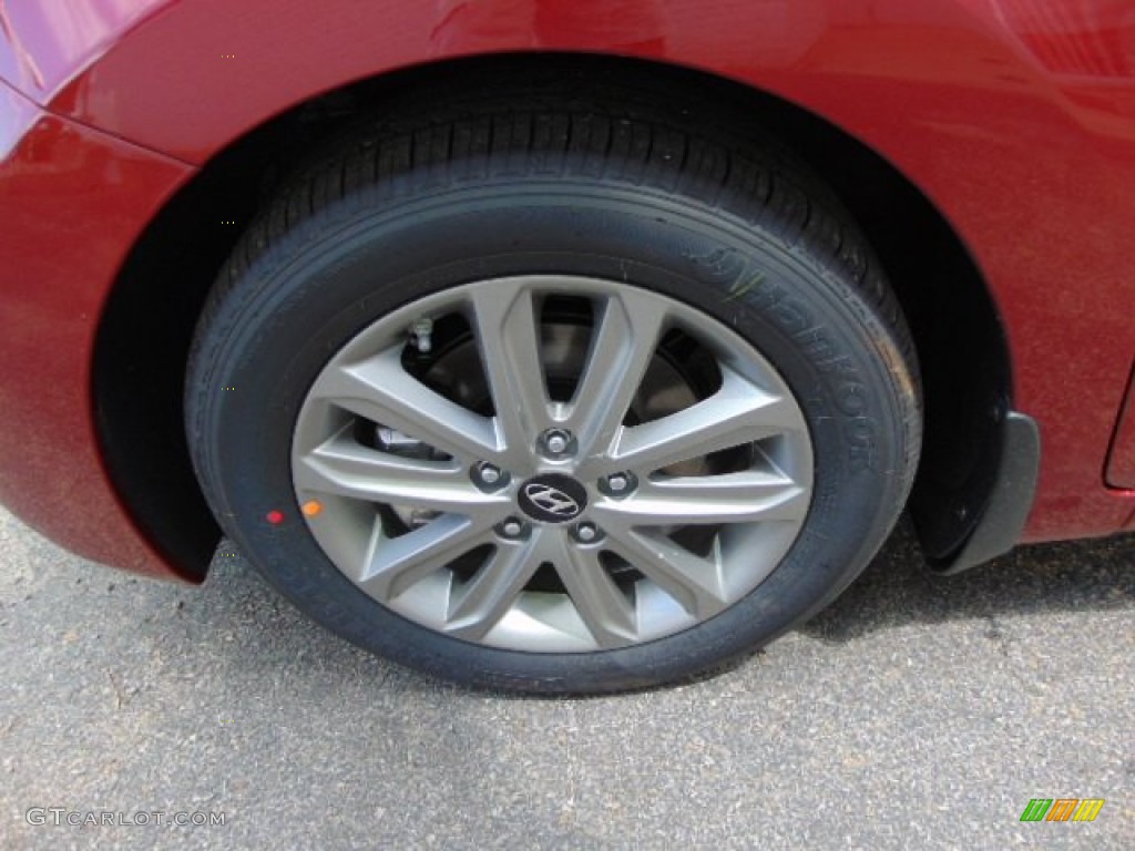 2014 Elantra SE Sedan - Red / Gray photo #5